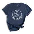 Happiness Comes In Waves Shirt, Summer Shirt, Beach Mode Shirt, Cute Summer Shir