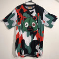 Retro Label T-Shirt 3XL SS Embroidered Camo Hip-hop Streetwear Casual Rap Trendy