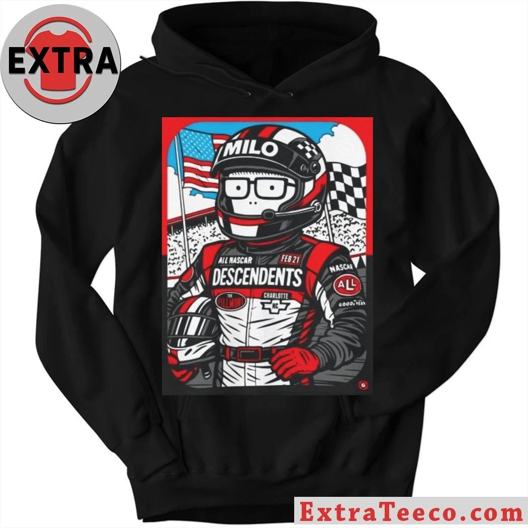 Descendents Ricky Milo Live At The Fillmore Charlotte February 21 2026 Exclusive Nascar Gig Poster Artwork By Garage Land Shirt