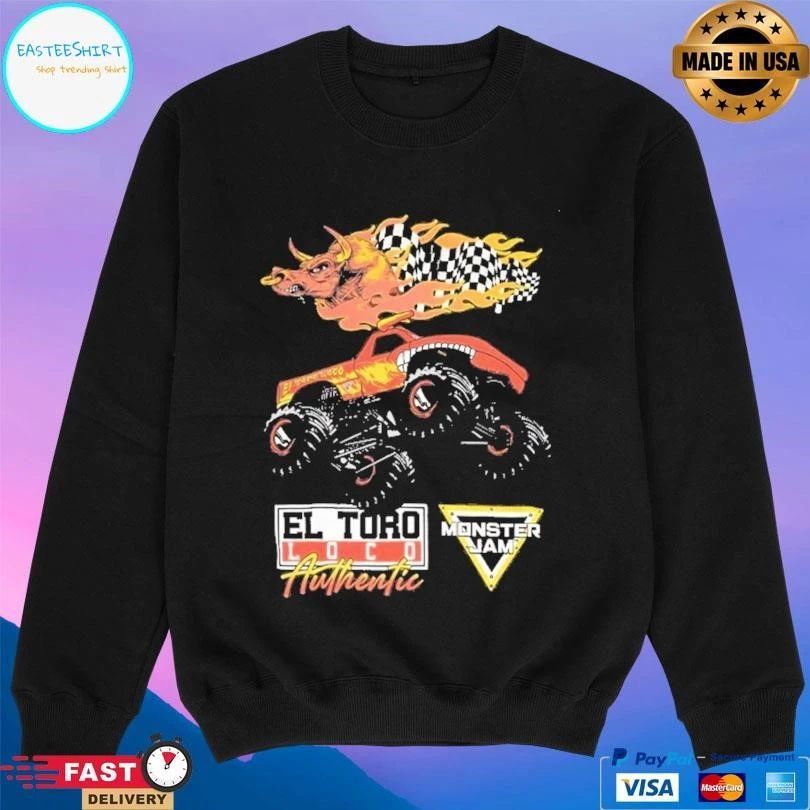 Monster Jam Grave Digger El Toro Loco Megalodon Truck T-shirts