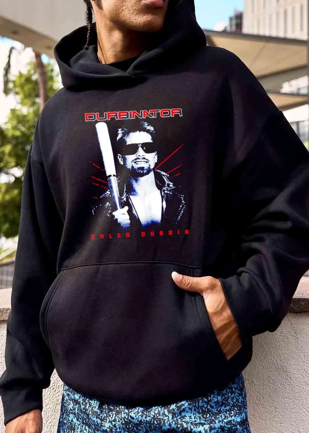 Durbinator Caleb Durbin Player Sunglasses Leather Jacket Baseball Bat Halftone shirt