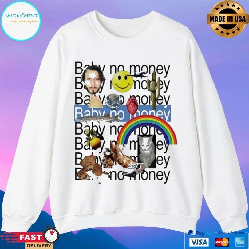 Generic Baby No Money Icon Heart Rainbow Fish Cat Cactus Airplane Smiley Face T-shirts