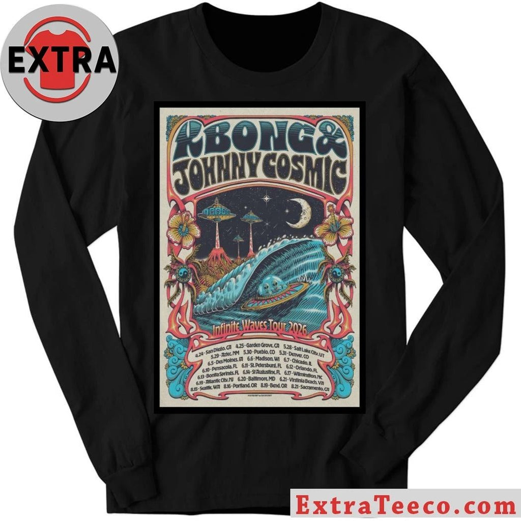 KBong And And Johnny Cosmic Infinite Waves Tour 2026 Poster Shirt