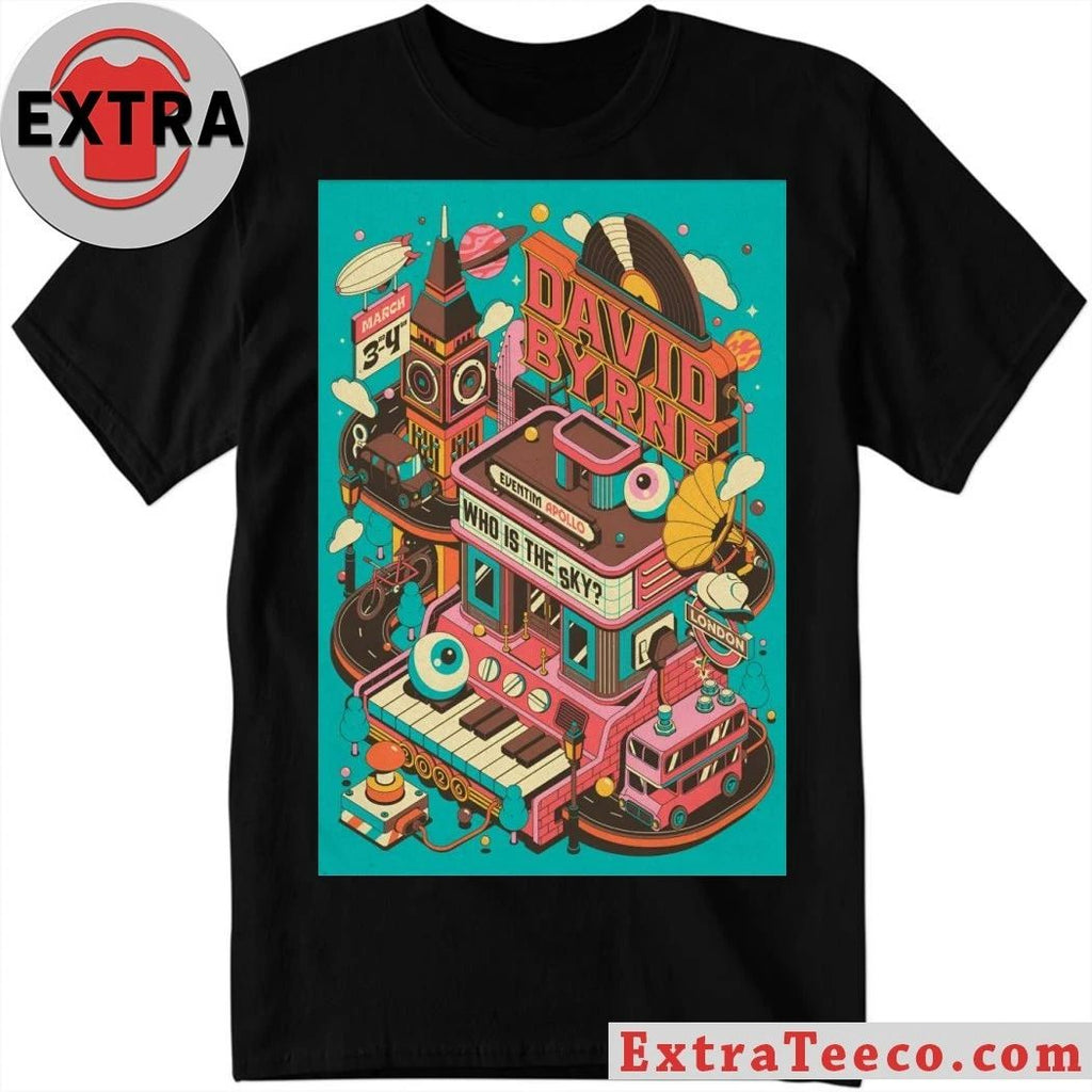 David Byrne 3 3-3 4 2026 London UK Poster Shirt