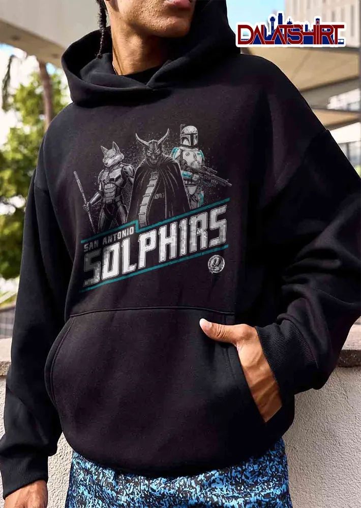 San Antonio Spurs NBA Solphirs Wolf Horned Warrior Bounty Hunter Line Art shirt