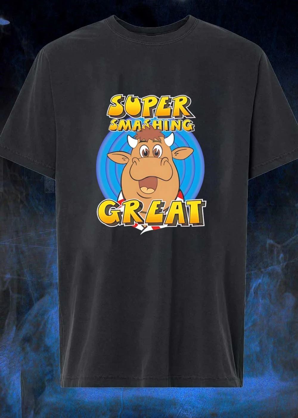 Super Smashing Great Bull Cartoon shirt