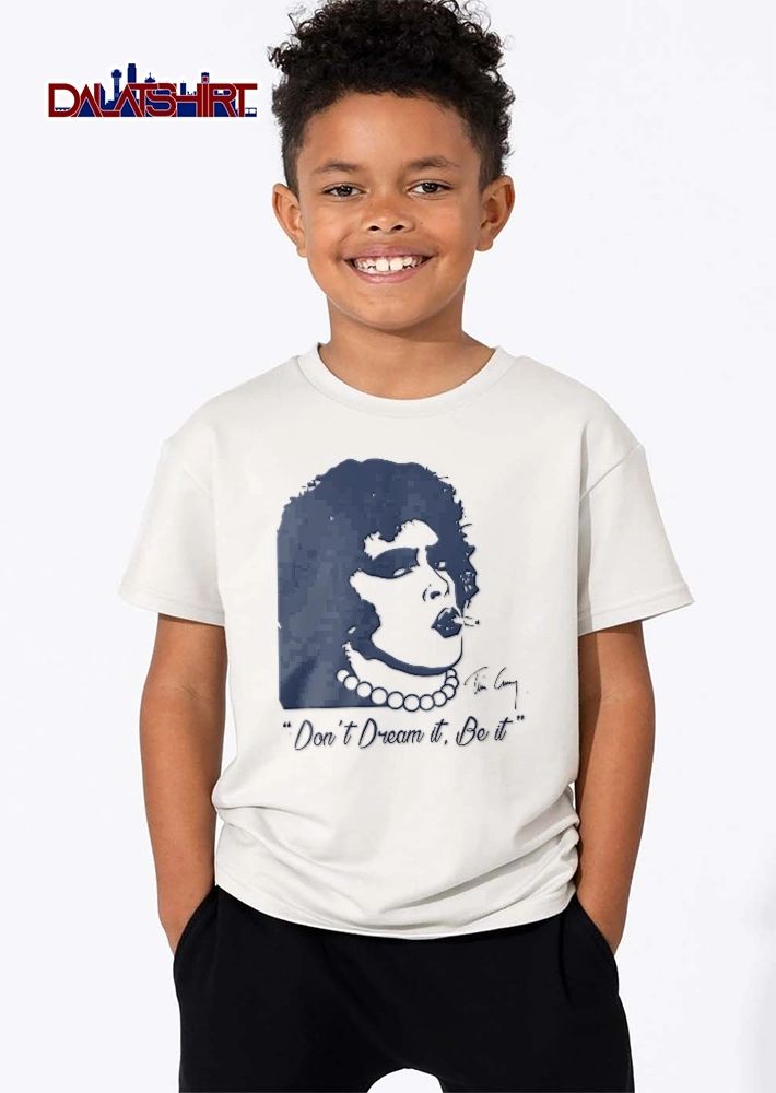 Dont Dream It Be Tim Curry Frank N Furter Stencil Portrait Cigarette shirt