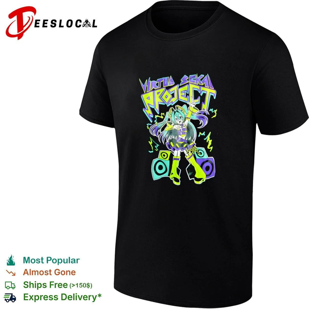Virtua Sekai Project Hatsune Miku Vocaloid T-shirt