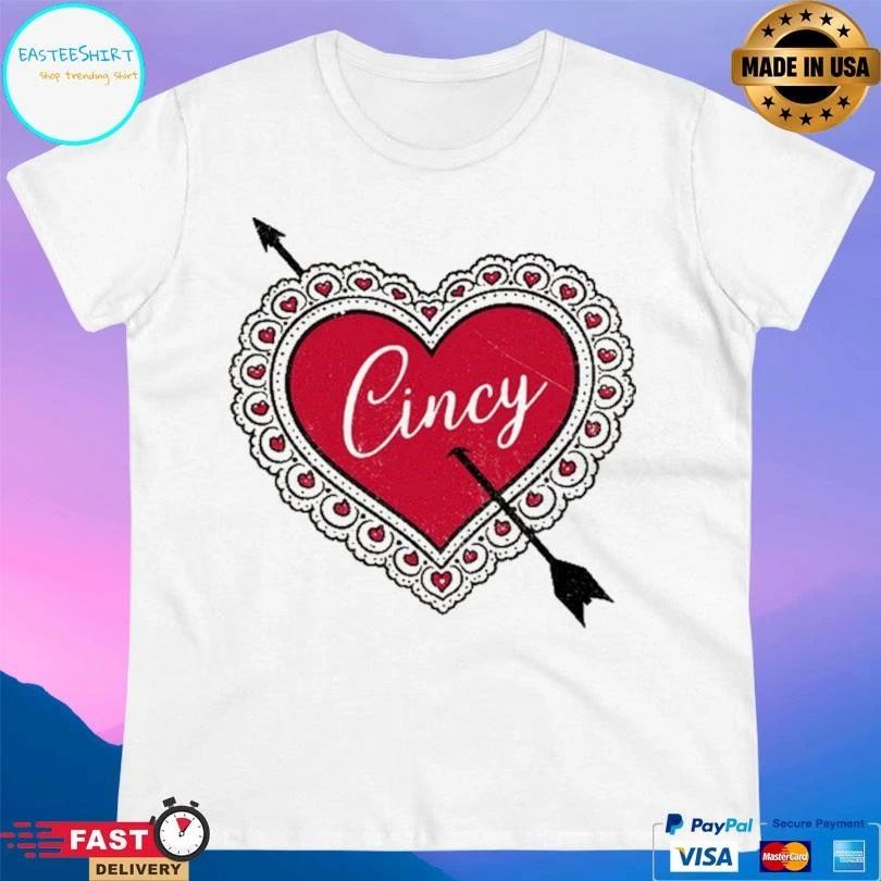 Cincy Valentine Arrow T-shirts