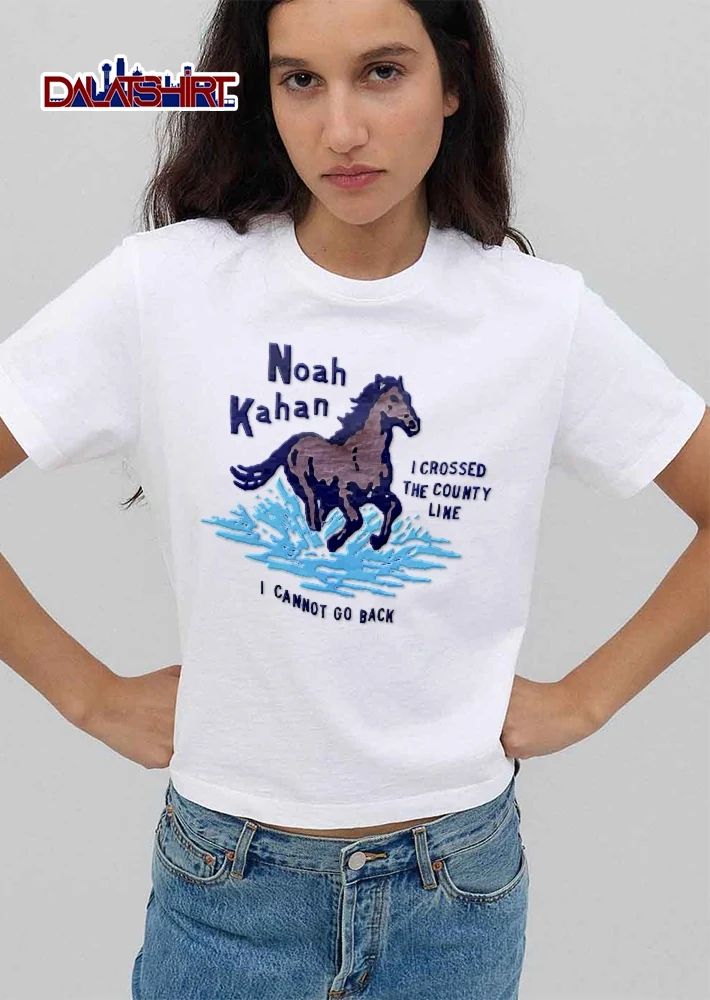 I Crossed The County Line Cannot Go Back Noah Kahan Horse Splashing Water shirt