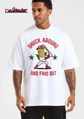 Shuck Around And Find Out Cartoon Corn Baseball Batter Blue Stars shirt