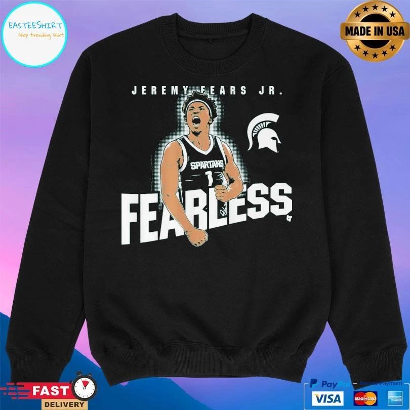 Jeremy Fears Jr Fearless Michigan State Spartans Men’s Basketball T-shirts