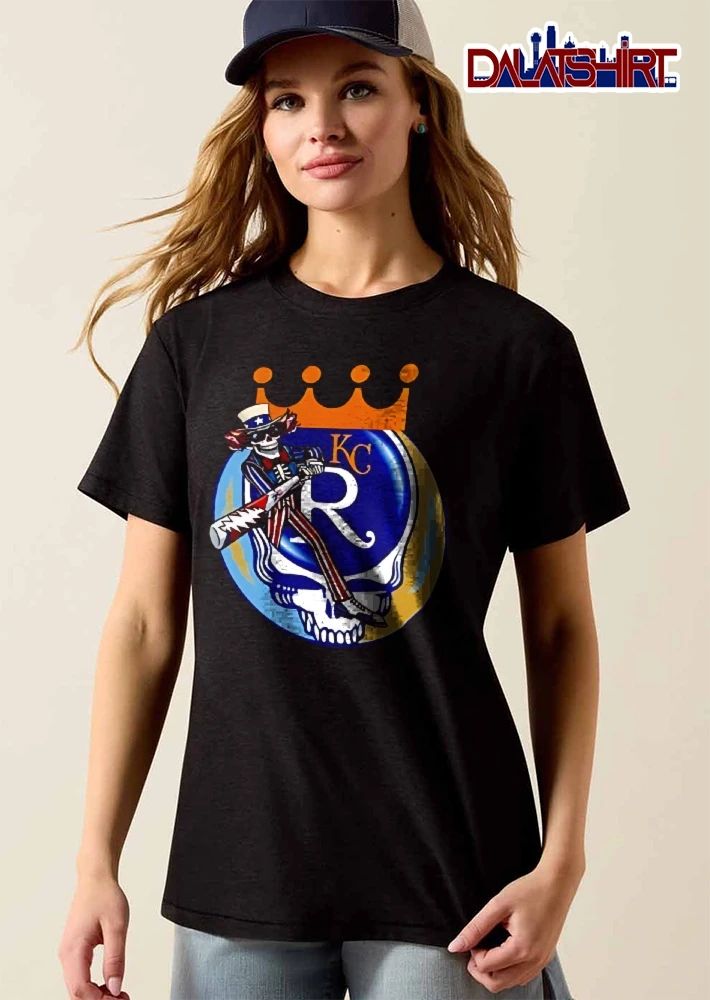 Kansas City Royals MLB KC Uncle Sam Skeleton Bat Steal Your Face Skull shirt