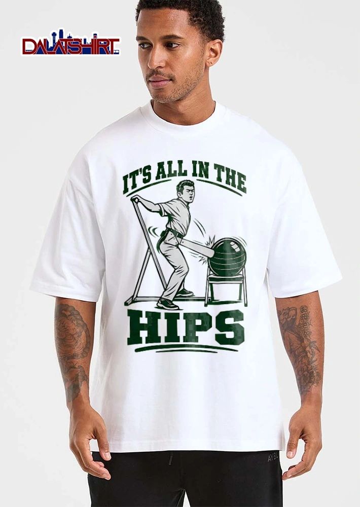 Its All In The Hips Retro Athlete Harness Bat Trainer Exercise Ball shirt