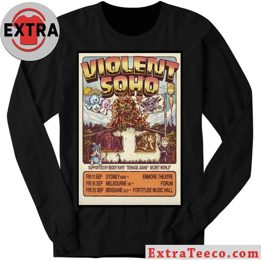 Violent Soho In Brisbane QLD On Sept 25 2026 Poster Shirt