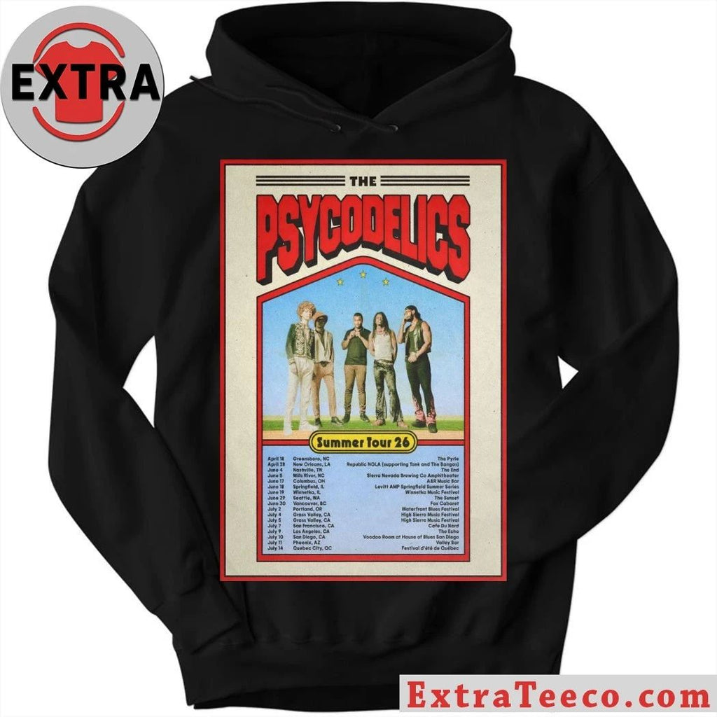 The Psycodelics 2026 Summer Tour Poster T-Shirt