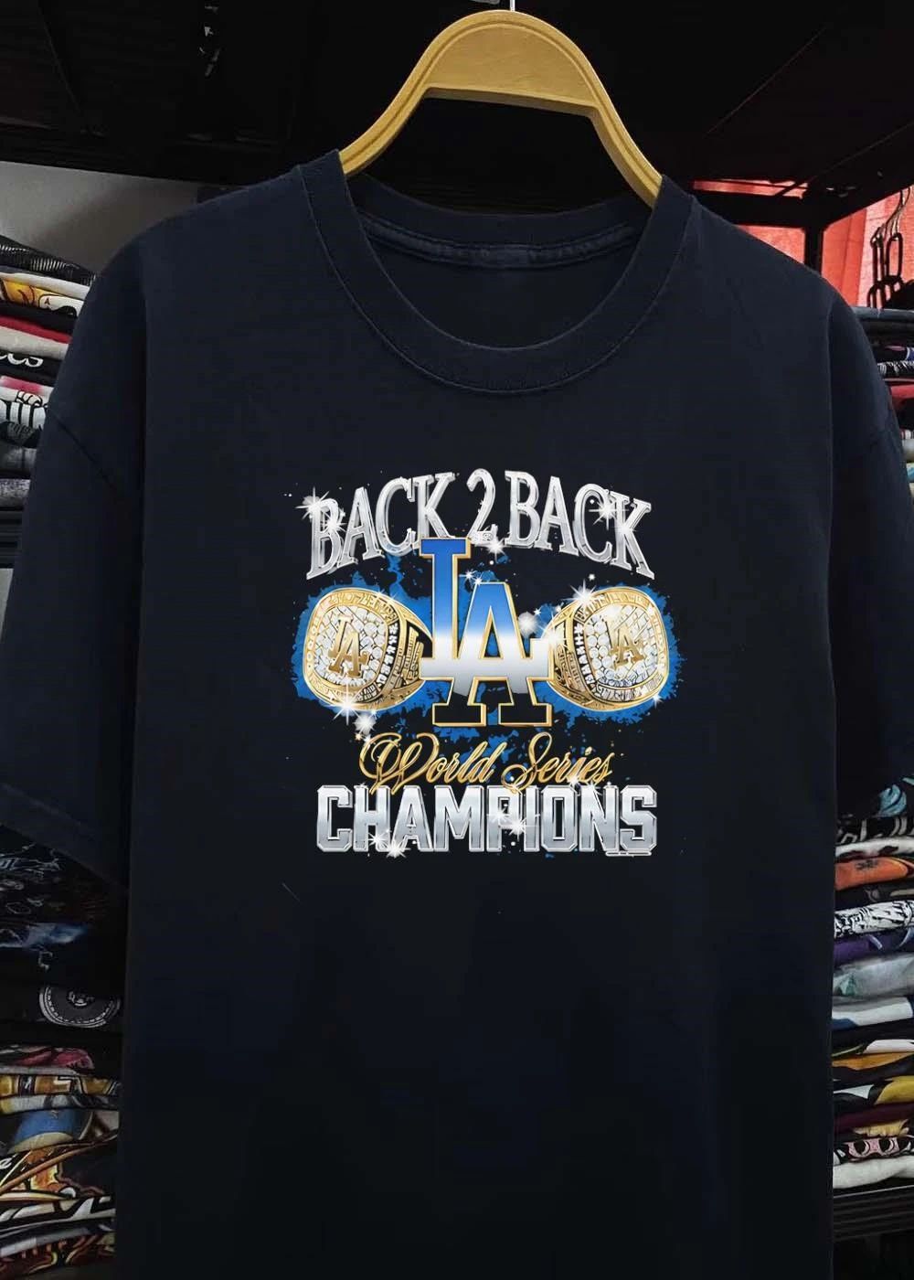 LA Dodgers Back 2 Back World Series Champions Los Angeles T-Shirt