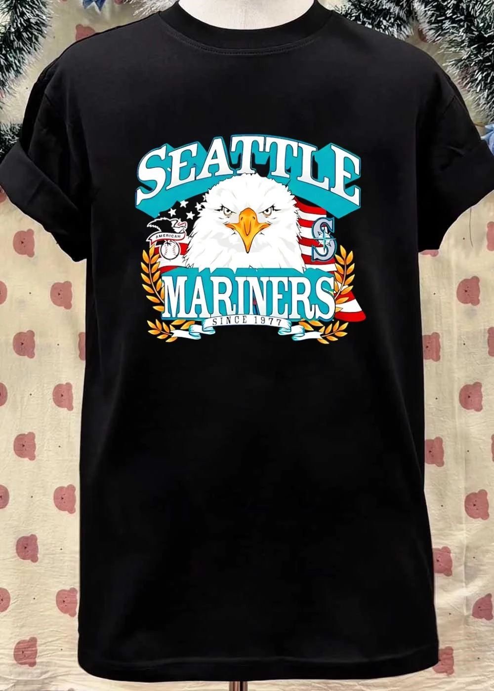 Since 1977 Seattle Mariners Eagle American Baseball Patriotic Shirt
