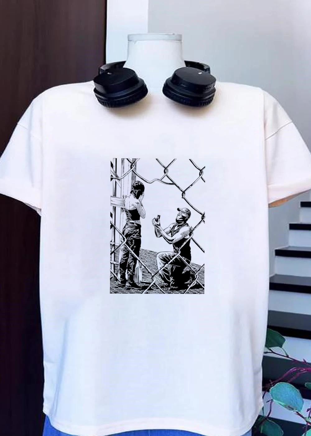 Proposal Under Chain Link Fence Street Urban Engagement shirt
