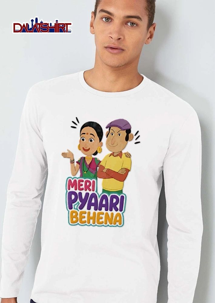 Meri Pyaari Behena Cartoon Indian Brother Sister Characters shirt