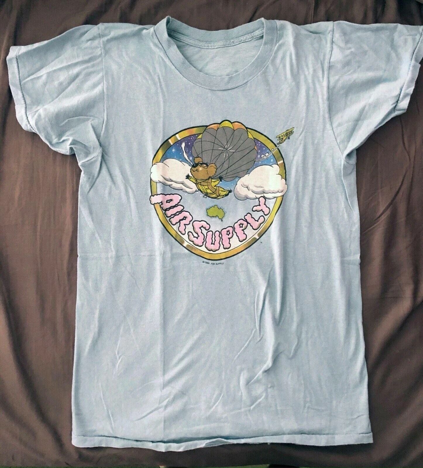 VINTAGE AIR SUPPLY 1982 TOUR CONCERT Shirt Cute White Unisex S-5XL