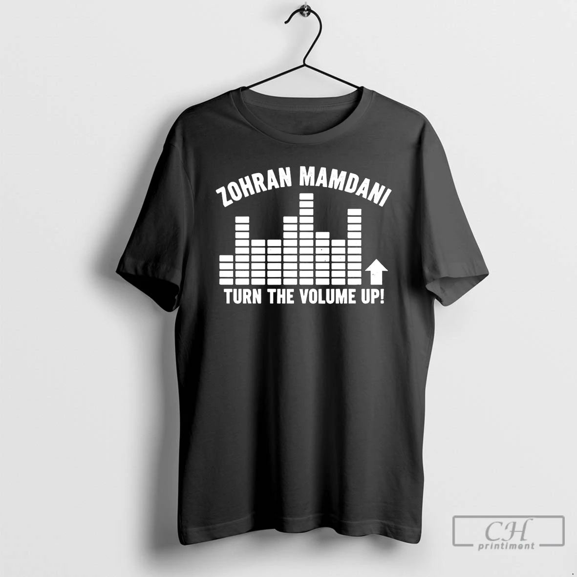 Premium Zohran Mamdani Turn The Volume Up City Skyline T Shirts