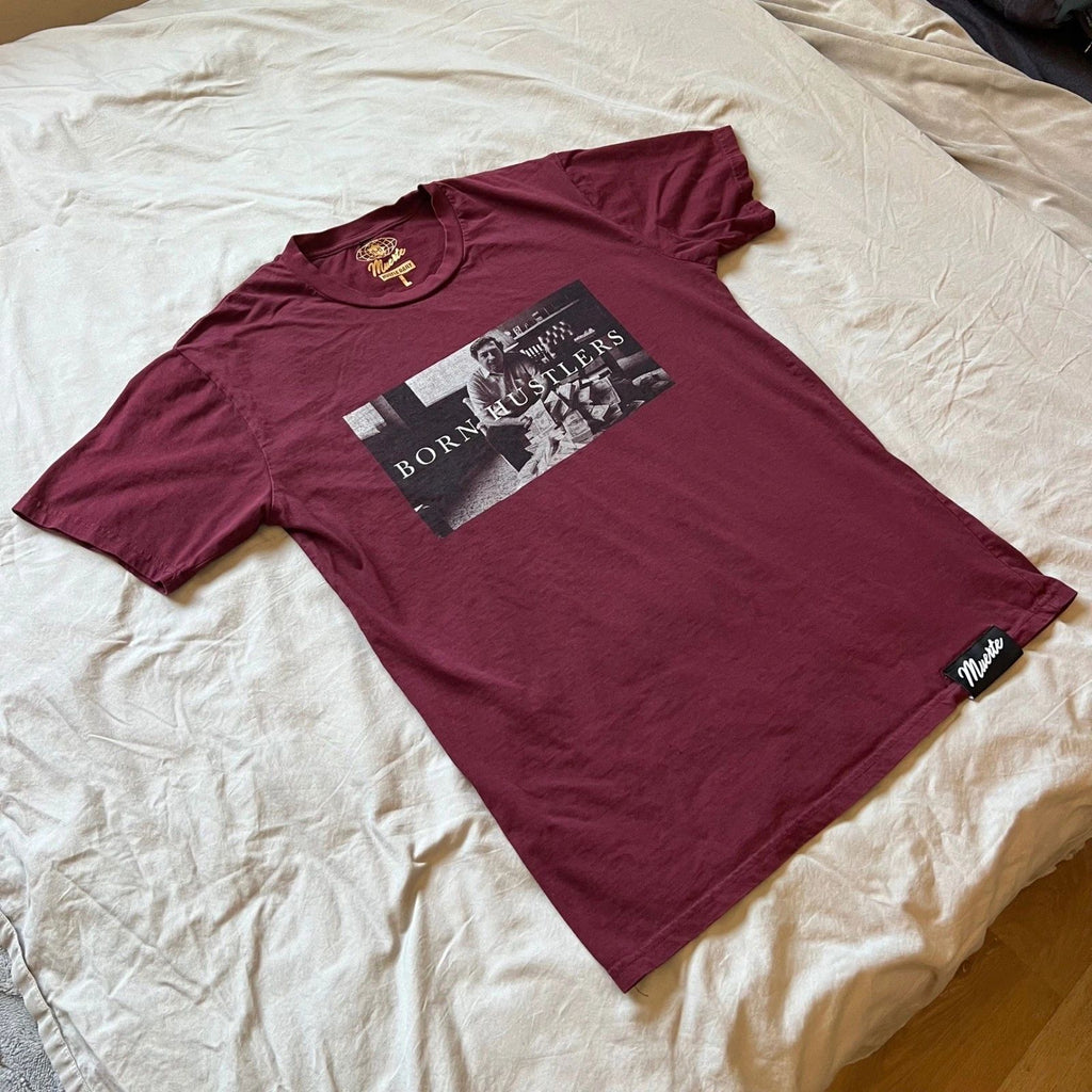 MUERTE Hustle Daily T-Shirt Mens Size Large Born Hustlers Pablo Escobar Urban