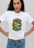Human Made Dry Alls Roaring Cartoon Tiger Head Patch Emblem shirt