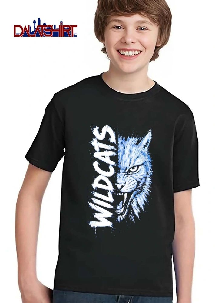 Wildcats Snarling Lynx Head Paint Splatter Grunge shirt