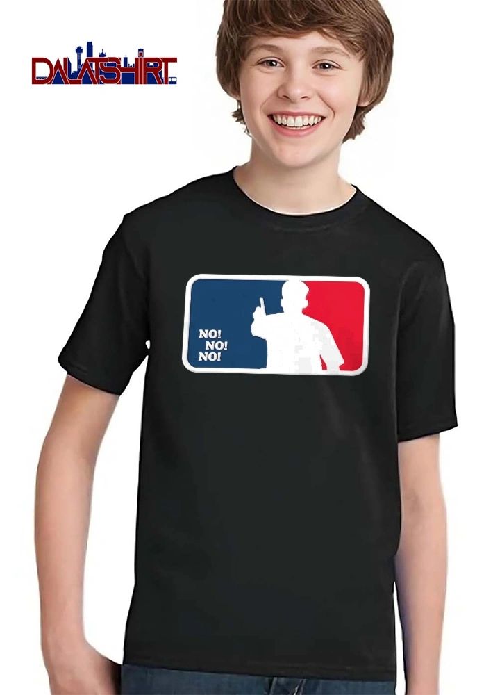 Major League Baseball MLB No Man Waving Finger Red Blue Silhouette shirt