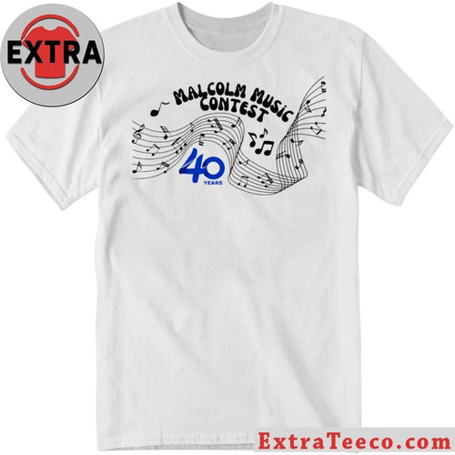 2026 Malcolm Music Contest 40 Years Logo T-shirt