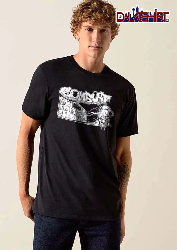 Combust Sci Fi Machine Cybernetic Head Graffiti Line Art shirt