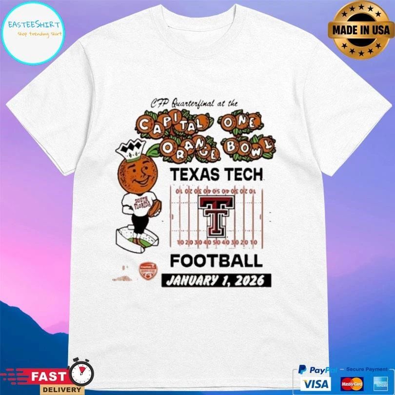 Texas Tech Red Raiders 2025 Orange Bowl Mascot Christmas T-shirts