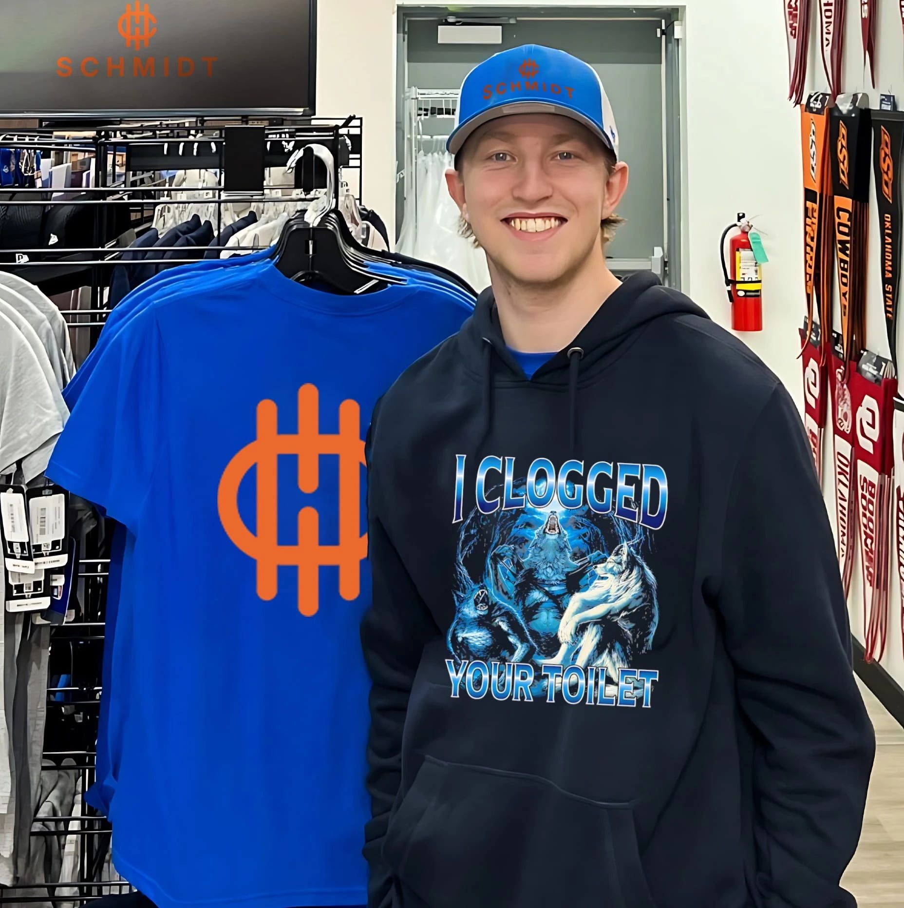 I clogged your toilet funny alpha wolf shirt