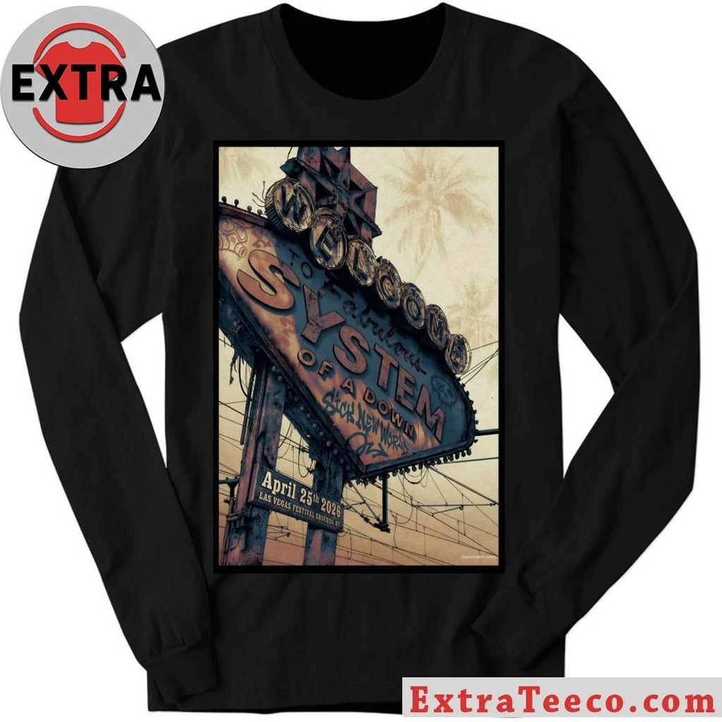 System Of A Down Las Vegas Festival Grounds, NV Apr 25 2026 Poster Shirt