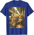 Funny Disgusting Doll face Meme Smoking Y2K Sarcastic Gift T-Shirt
