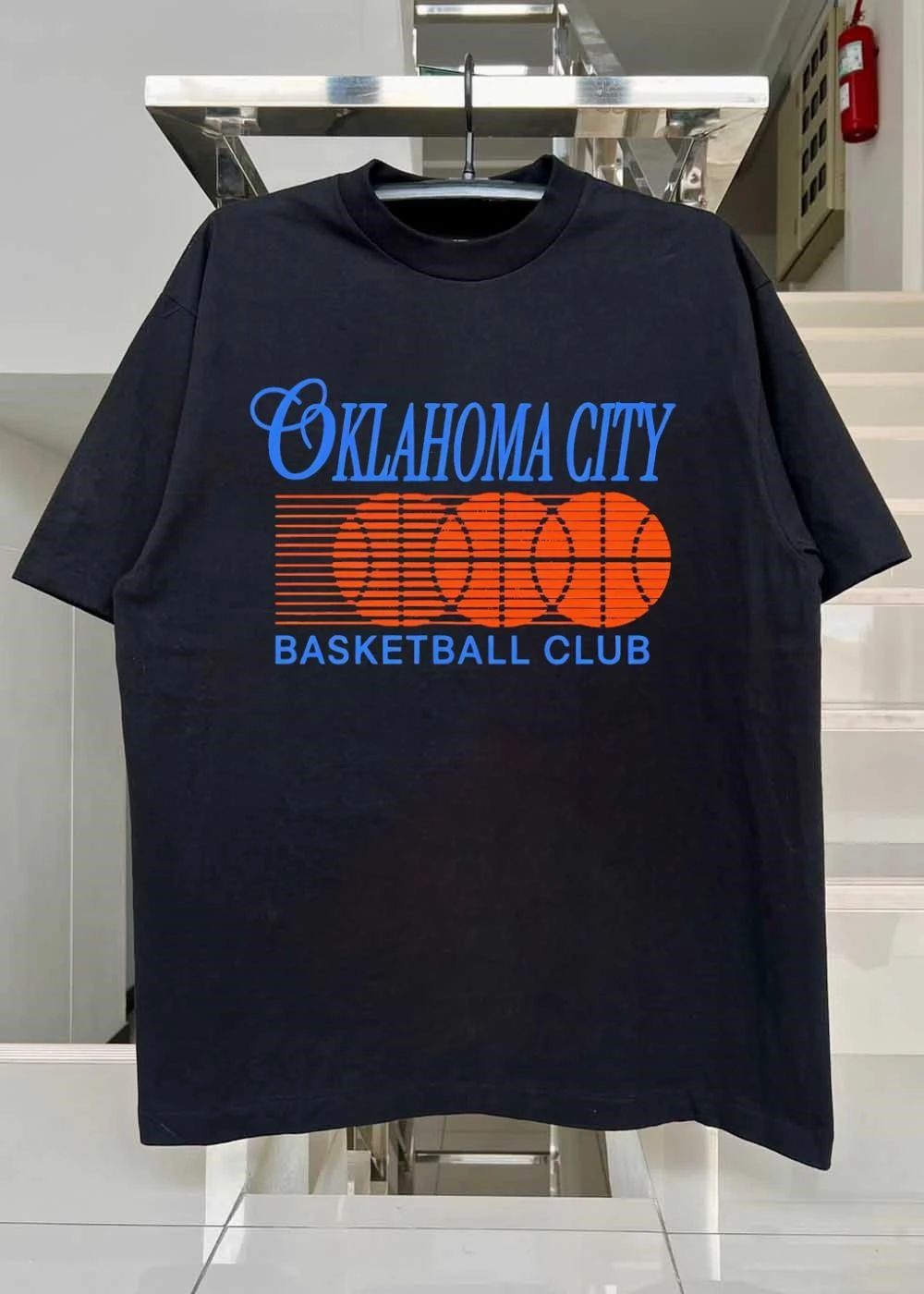 Merchandise Oklahoma City Basketball Club Orange Motion Tee Shirt