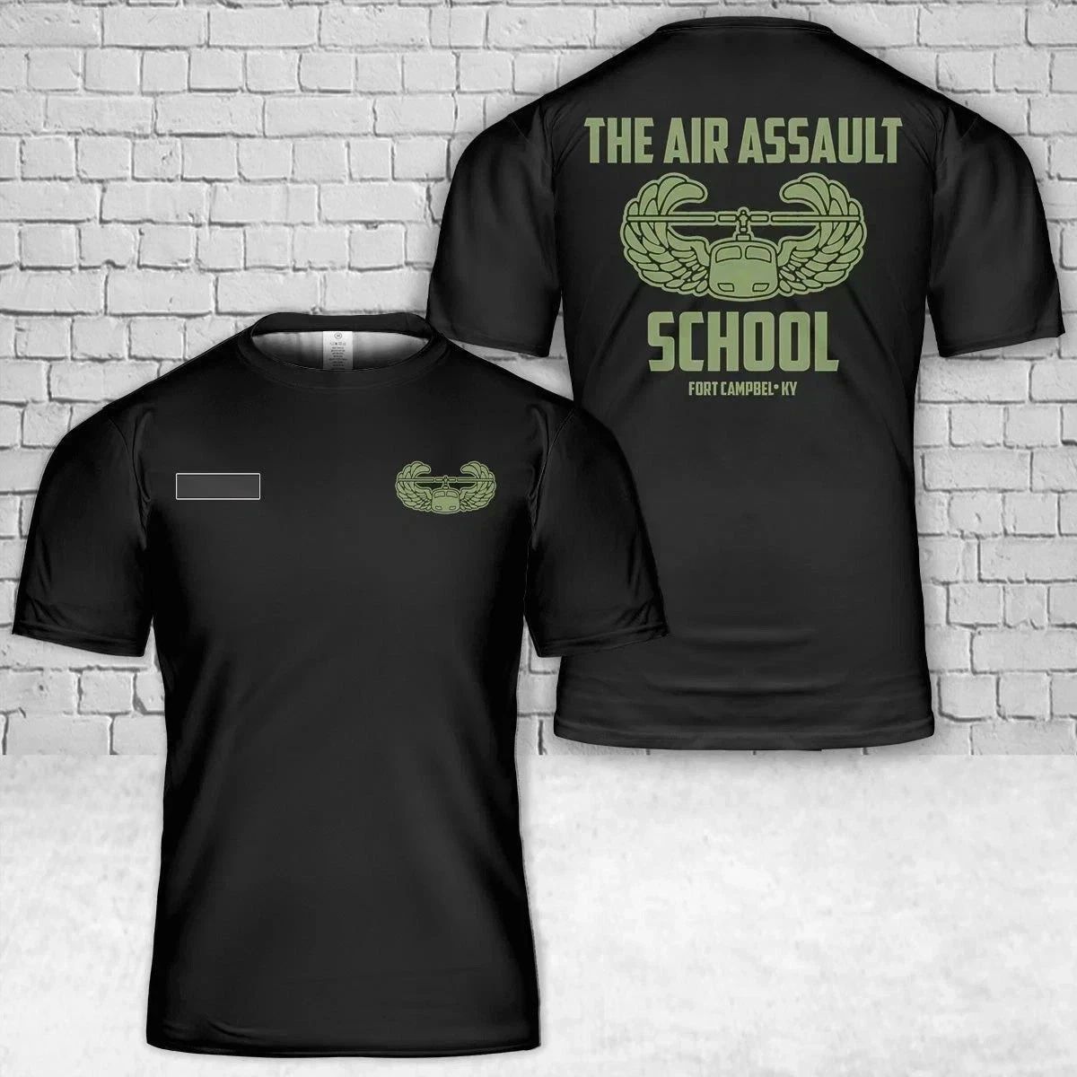Custom Name US Army Air Assault School Army Fort Campbell 3D Shirt AOP Shirt