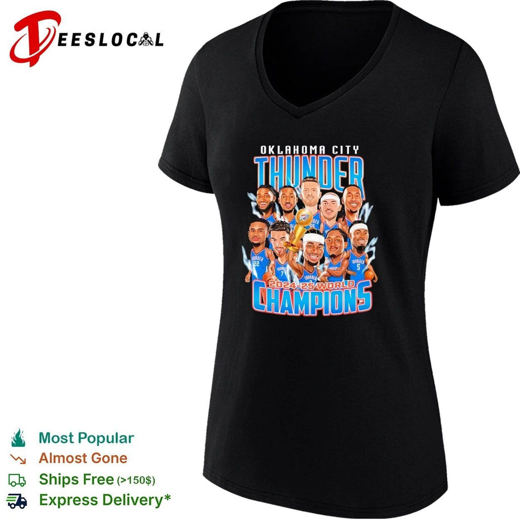 Oklahoma City Thunder 2024-25 World Champions T-shirt