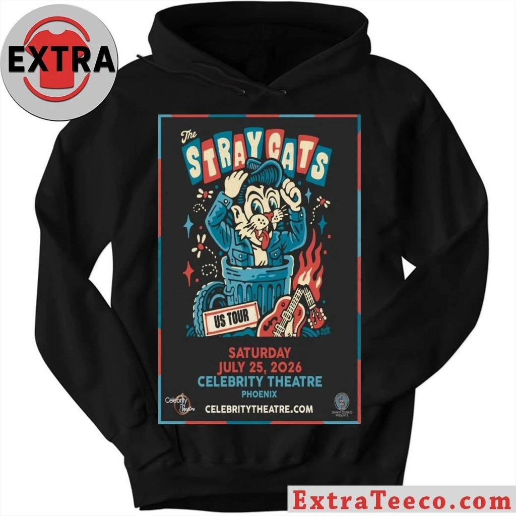 The Stray Cats July 25 2026 At Celebrity Theatre Show Poster Shirt