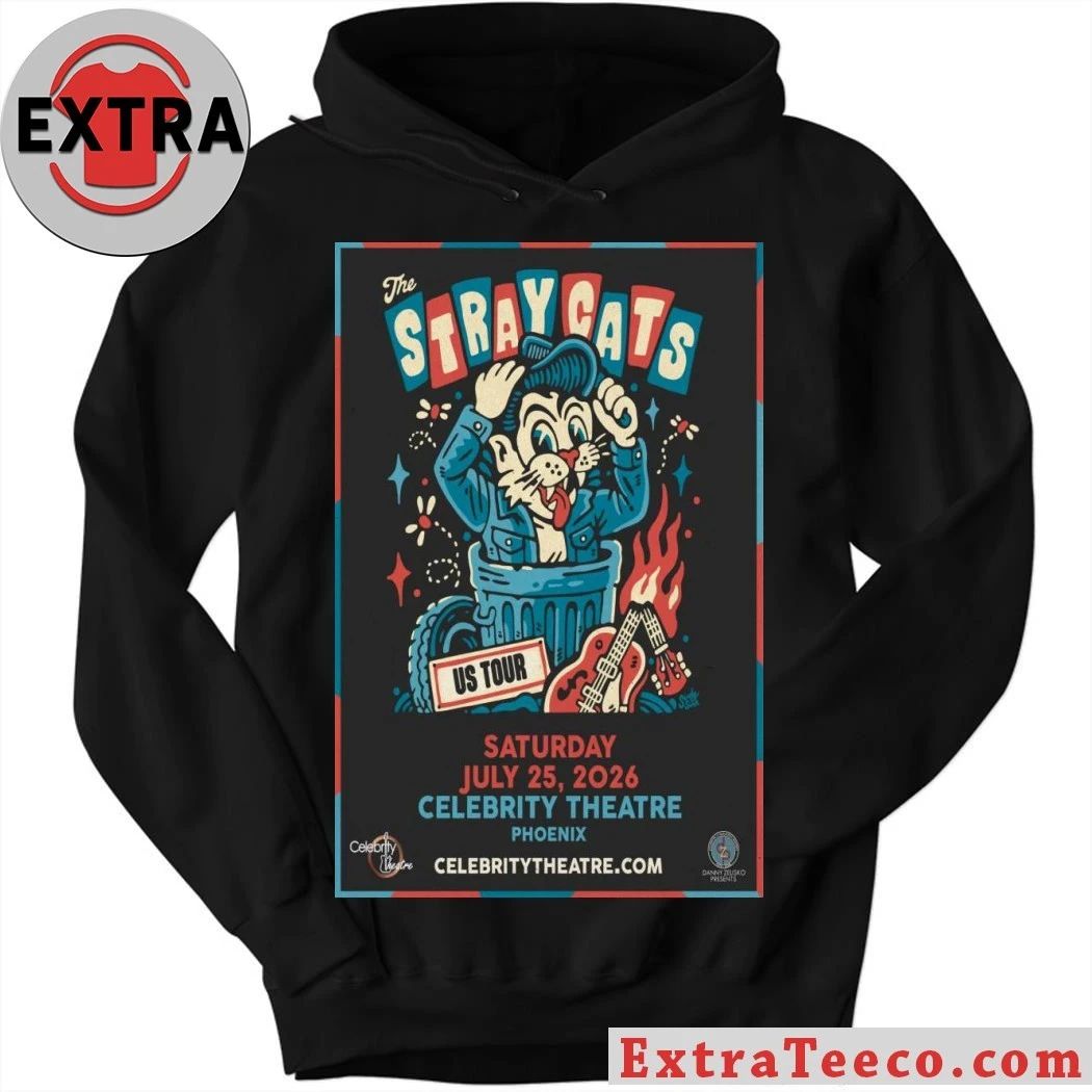 The Stray Cats July 25 2026 At Celebrity Theatre Show Poster Shirt