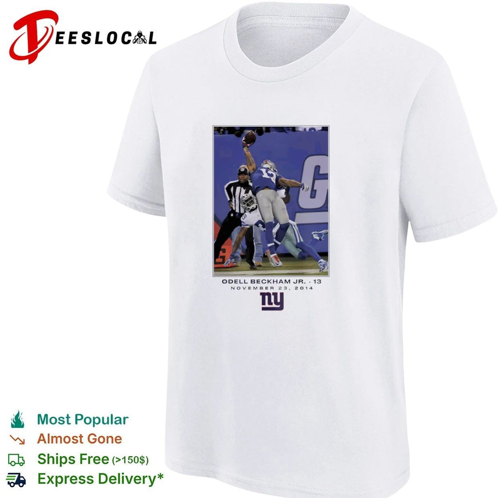 New York Giants Odell Beckham Jr November 23 2014 T-shirt