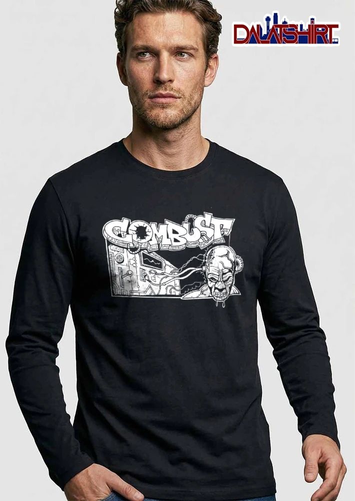 Combust Sci Fi Machine Cybernetic Head Graffiti Line Art shirt