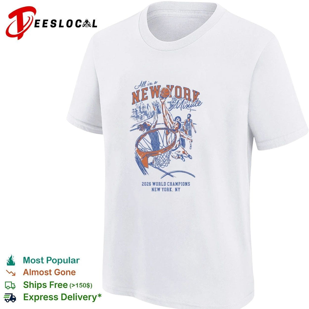 All in a New York Minute 2026 World Champions New York NY T-shirt