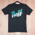 Neff T Shirt Mens XS Black Graphic Print Cotton Crew Neck Casual Streetwear