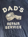Life Is Good Dads Repair Service Humor Crusher Tee Blue Men’s Everyday Wear Dad