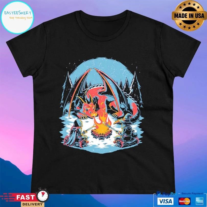 Cozy Dragon Fantasy T-shirts