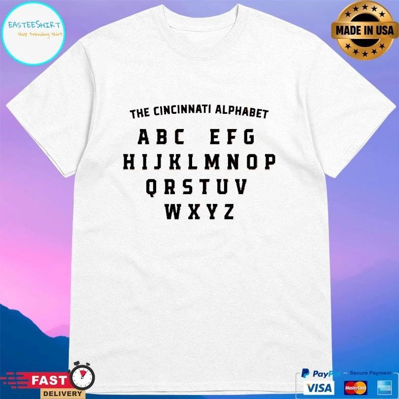 The Cincinnati Alphabet Alphabet T-shirts