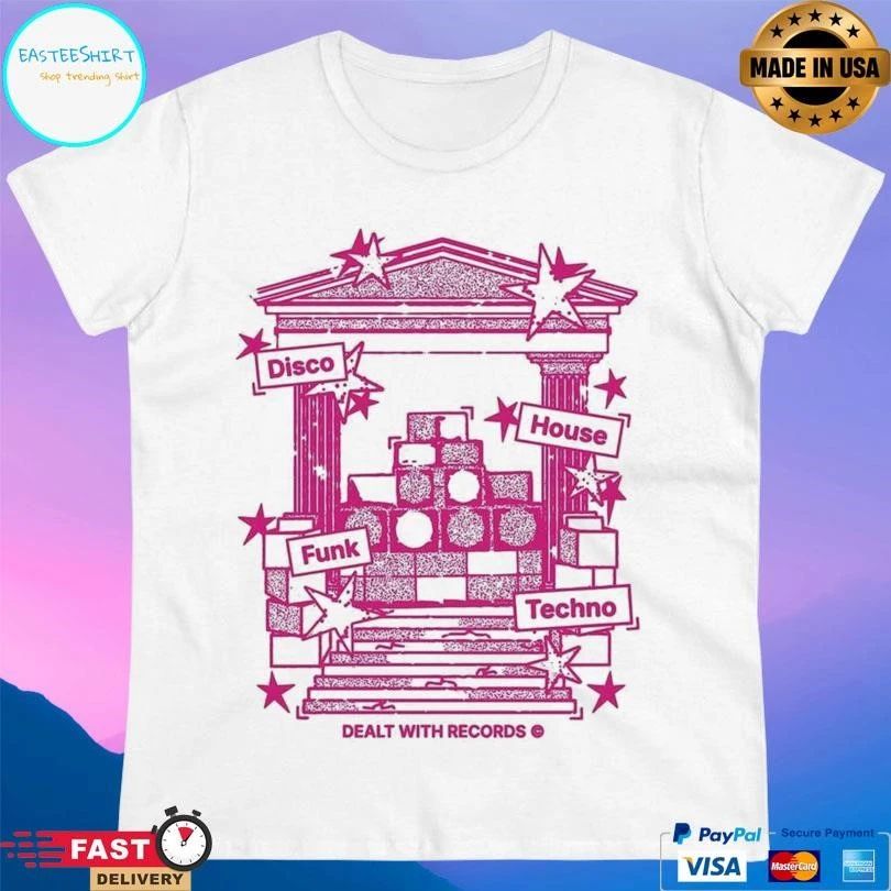 Disco House Funk Techno Dealt With Records T-shirts