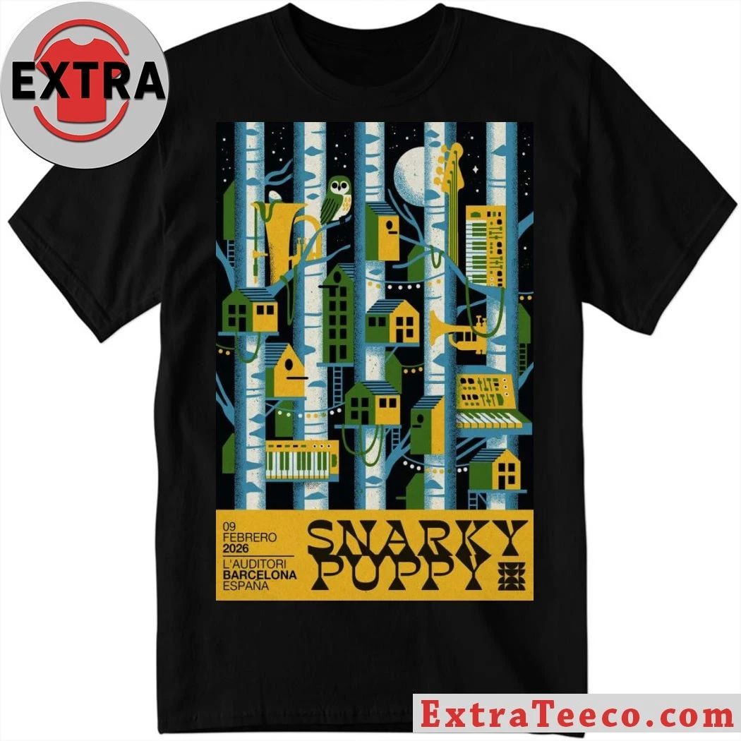 Poster Snarky Puppy At L’Auditori In Barcelona, Spain On Feb 9, 2026 T-Shirt